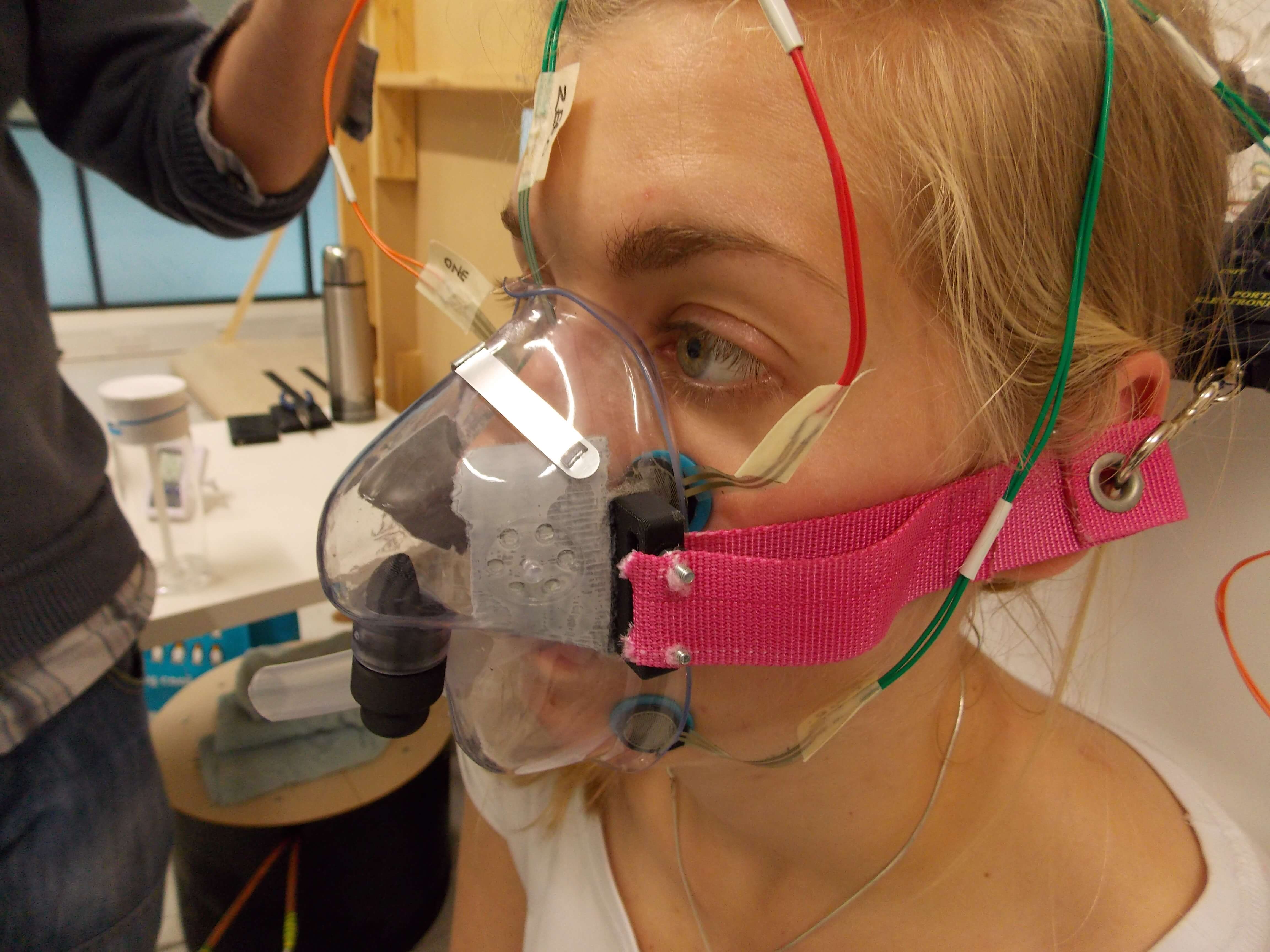 Pre-project research activity exploring distribution of pressure from mask cushion on the face of a volunteer