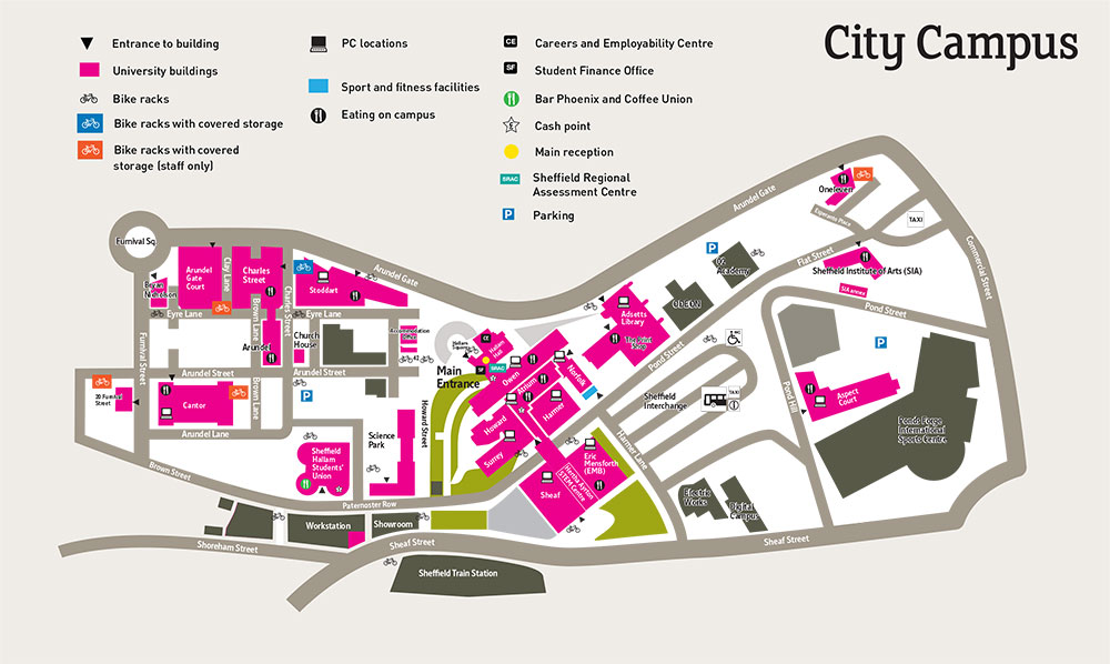 University Of Sheffield Map University Of Sheffield Map